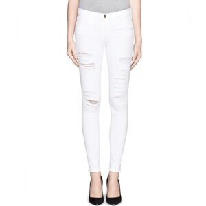 Frame White Skinny Jeans 29
